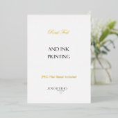 5x7" Druck von Einladungskarten mit echter Folie u Folieneinladung (Stehend vorne)