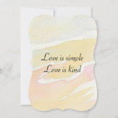 5x7 Einladung Bracket Hochzeit einfach (Rückseite)