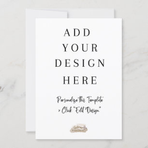 5x7" Flachkarte Drucken Einladung