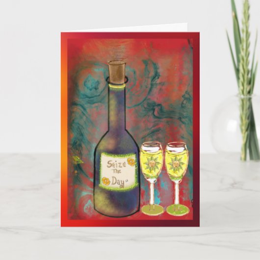 5X7 Folded Blank Card-Seize The Day! Karte (Vorderseite)