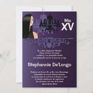 5x7 Freches Mädchen Quinceanera Geburtstagseinladu Einladung