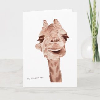 5x7 Giraffe Karte