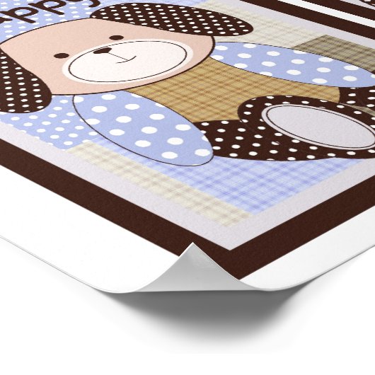 5x7 Graham Crackers Baby Bedding Wall Art Poster (Ecke)