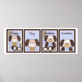5x7 Graham Crackers Baby Bedding Wall Art Poster (Vorne)
