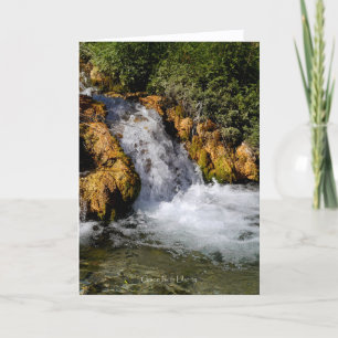 5x7 Grußkarte - Wasserfall in der Wüste Karte