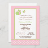 5x7 Light Pink Honey Bee Baby Shower Einladung (Vorne/Hinten)