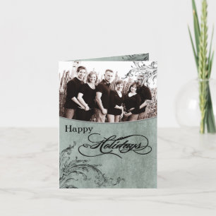 5x7 Personalisierte KLAPP PHOTO Weihnachtskarte Feiertagskarte