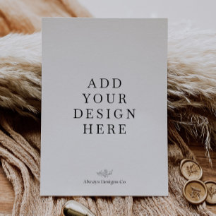 5x7" Portrait-Einladungskarten Drucken Einladung