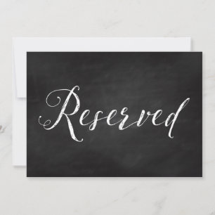 5x7 reservierte Sitzordnung / Tisch-Hochzeitsschil Einladung