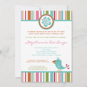 5x7-tropische Tukane-Vogel-Baby-Shower-Einladung Einladung
