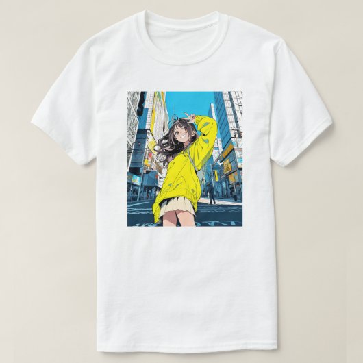 【6万人記念】寿司娘JK Tシャツ|T-shirt GenerativeAI T-Shirt (Design vorne)