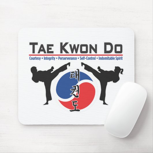 600-2 Taekwondo-Mausunterlage Mousepad (Mit Mouse)