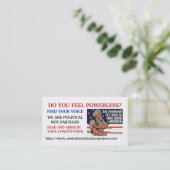600_7880812, FÜHLEN SIE SICH MACHTLOS? , FINDEN VISITENKARTE (Stehend Vorderseite)
