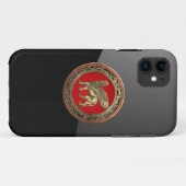 [600] Assyrian Winged Lion - Gold Lamassu Case-Mate iPhone Hülle (Rückseite (Horizontal))