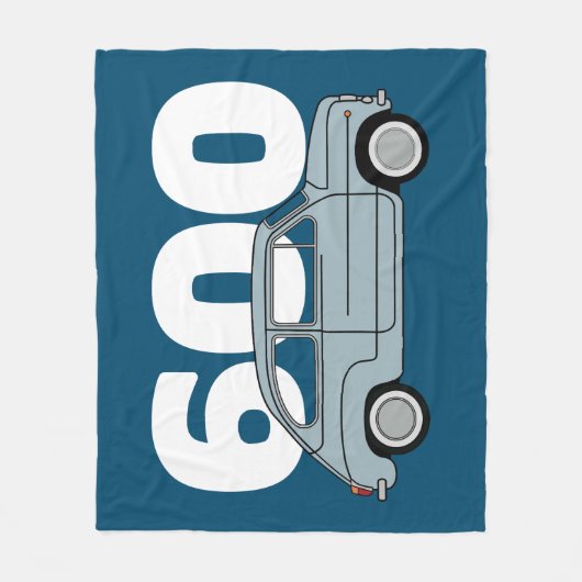 600 azul fleecedecke (Vorderseite)