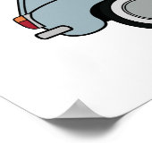 600 azul poster (Ecke)