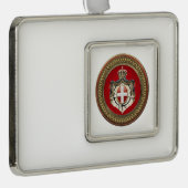 [600] Beschluss Maltas - SMOM-Wappen Rahmen-Ornament Silber (Rechts)