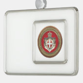 [600] Beschluss Maltas - SMOM-Wappen Rahmen-Ornament Silber (Links)