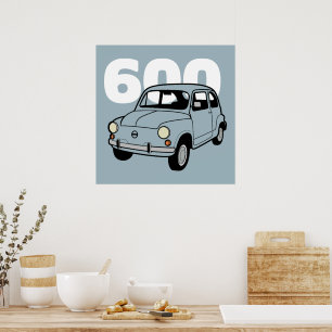 600 blau v2 poster