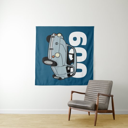 600 blau v2 wandteppich (Beispiel (Horizontal))