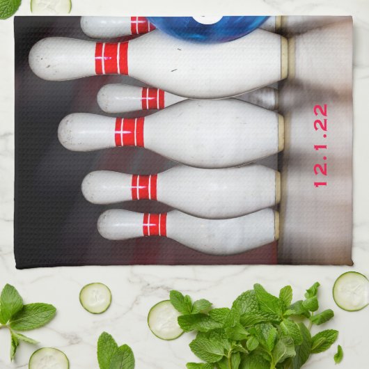 600 Bowling Serie oder die von Ihnen gewählte Hoch Geschirrtuch (Gefaltet)