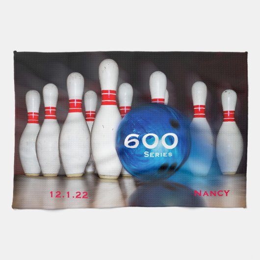 600 Bowling Serie oder die von Ihnen gewählte Hoch Geschirrtuch (Horizontal)