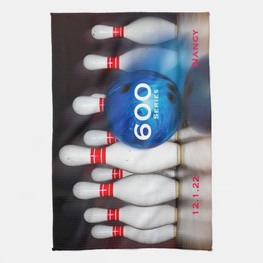 600 Bowling Serie oder die von Ihnen gewählte Hoch Geschirrtuch (Vertikal)