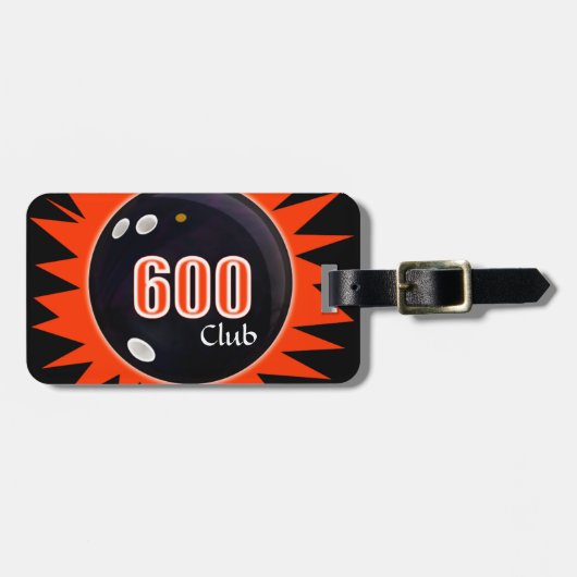 600 Club Bowling Gepäckanhänger (Vorderseite horizontal)
