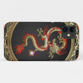 [600] Goldener chinesischer Drache Fucanglong Case-Mate iPhone Hülle (Rückseite (Horizontal))