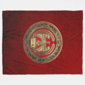 [600] Goldrömischer Kaiseradler Fleecedecke (Vorderseite (Horizontal))