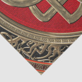 [600] Heiliges keltisches Goldknoten-Kreuz Seidenpapier (Detail)