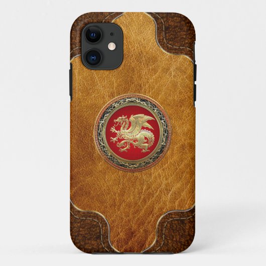 [600] Isländischer Drache, Landvættir [Gold] Case-Mate iPhone Hülle (Rückseite)