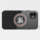 [600] Isländischer Drache, Landvættir [Silber] Case-Mate iPhone Hülle (Rückseite (Horizontal))