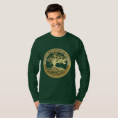 [600] Keltischer Baum des Lebens [Gold] T-Shirt (Vorne ganz)