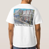 #600 Key West, Florida befestigt Künstler-T - T-Shirt (Rückseite)