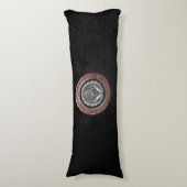 [600] Master Mason - Silver Square & Compasses Seitenschläferkissen (Vorderseite Vertikal)