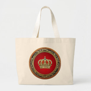 [600] Prinzessin King-Queen Crown [Belg.Gold] Jumbo Stoffbeutel