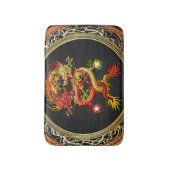 [600] Rote und Gelbe Drachen Badematte (Vorderseite Vertikal)