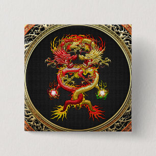 [600] Rote und Gelbe Drachen Button