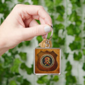 [600] Rote und Gelbe Drachen Schlüsselanhänger (Hand)