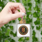 [600] Rote und Gelbe Drachen Schlüsselanhänger (Hand)