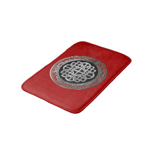 [600] Sacred Celtic Silver Knot Cross Badematte