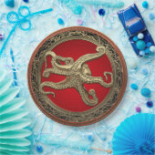 [600] Sacred Gold Octopus in Defensive Posture Pappteller (Party)
