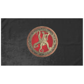 [600] Sacred Gold Octopus in Defensive Posture Tischdecke (Vorderseite (Horizontal))