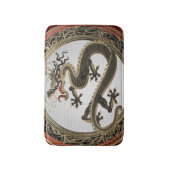 [600] Schwarzer und Gold Heiliger Ostdrache Badematte (Vorderseite Vertikal)
