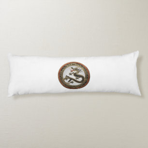 [600] Schwarzer und Gold Heiliger Ostdrache Seitenschläferkissen