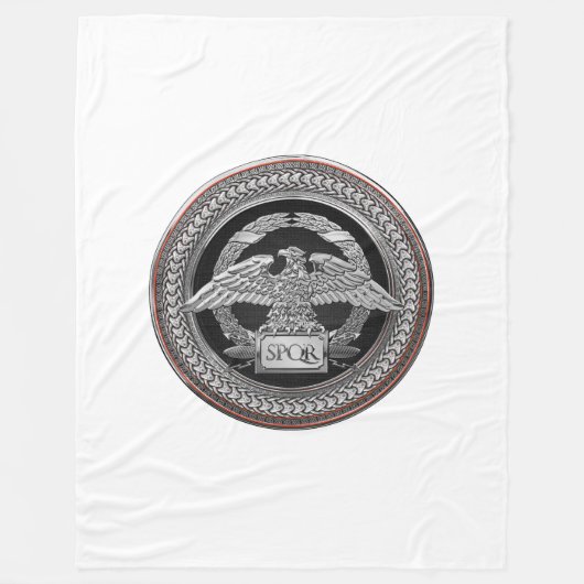 [600] Silberrömischer Kaiseradler über Medallion Fleecedecke (Vorderseite)