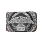 [600] Silver Roman Kaiseradler über Medallion Badematte (Vorderseite)