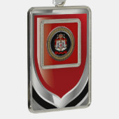 [600] Tempelwappen der Ritter Rahmen-Ornament Silber (Rechts)