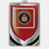 [600] Tempelwappen der Ritter Rahmen-Ornament Silber (Vorderseite)